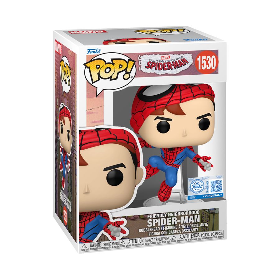 Friendly Neighbourhood Spider-Man - Spider-Man Mask Up (Pop! Vinyl)