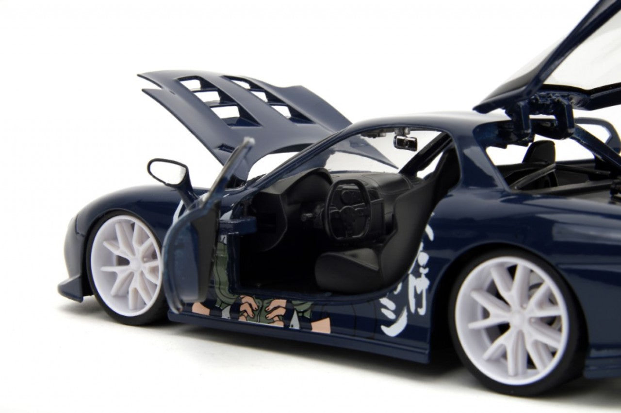 Naruto - Kakashi With 1993 Mazda RX-7 V2 1:24 Scale Diecast (Model Car)
