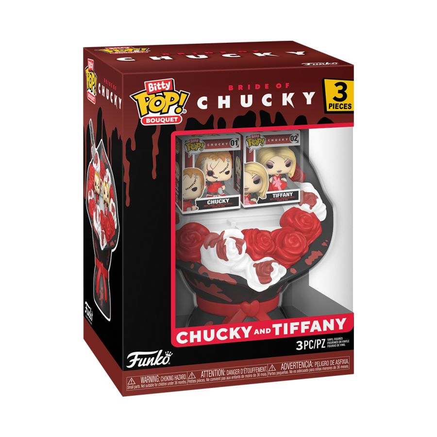 Child's Play - Chucky And Tiffany Valentines Bitty Bouquet 2-Pack (Pop! Vinyl)