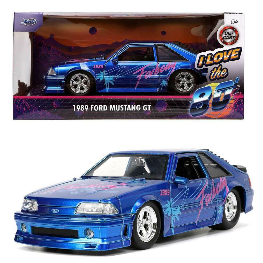 I Love The - 80's 1989 Ford Mustang GT 1:24 Scale (Model Car)