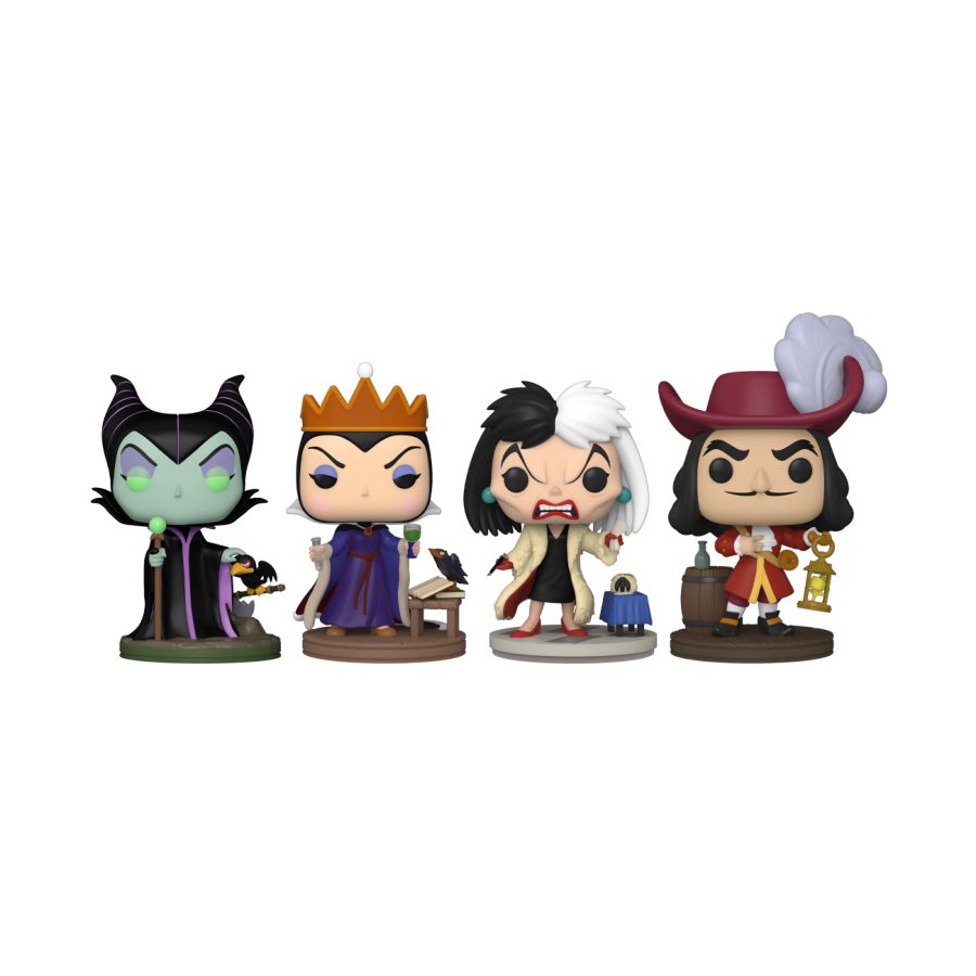 Disney: Villains Glow 4-Pack (Pop! Vinyl)