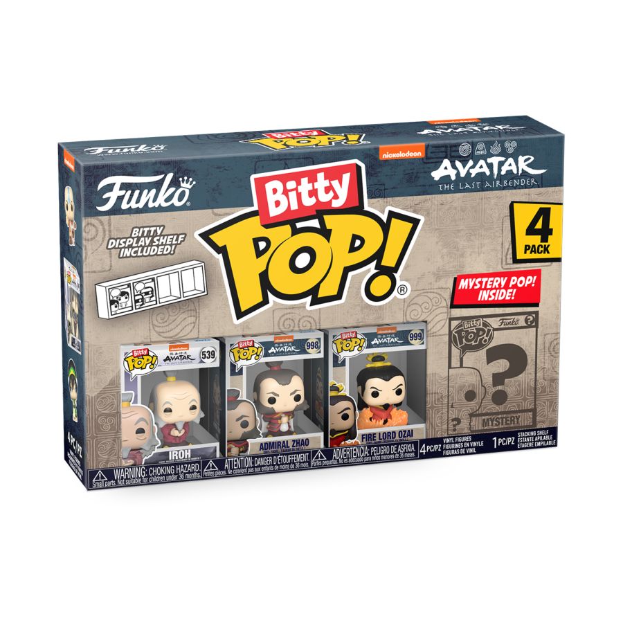 Avatar: the Last Airbender - Iroh Bitty 4-Pack (Pop! Vinyl)