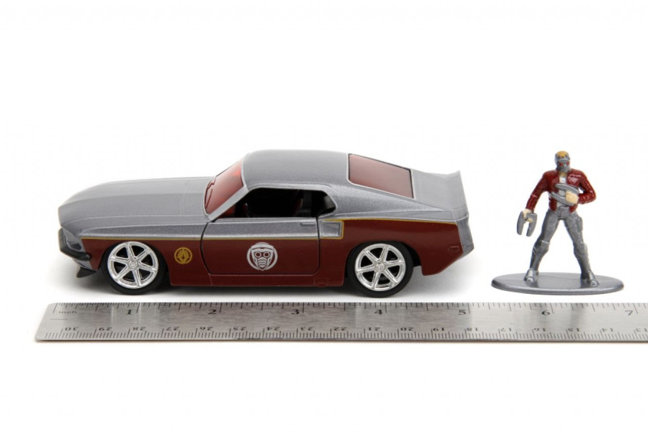 Marvel Comics - 1969 Ford Mustang Fastback 1:32 Scale With Star Lord Figure (Model Vehicle)