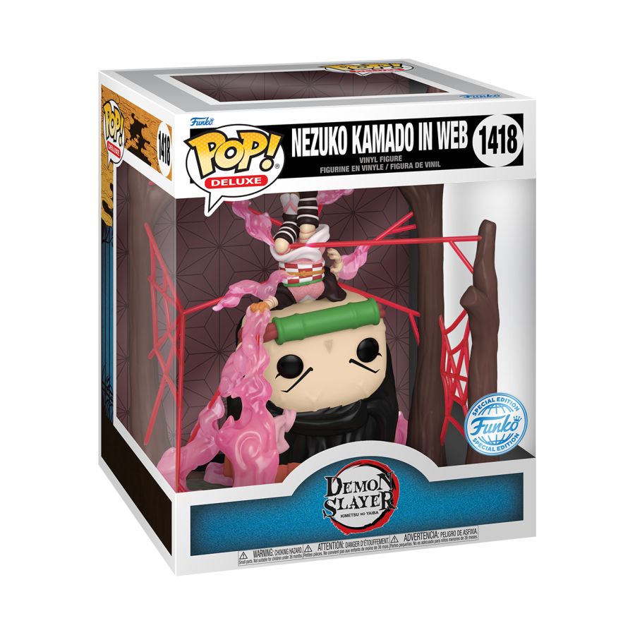Demon Slayer - Nezuko In Web Glow Deluxe (Pop! Vinyl)