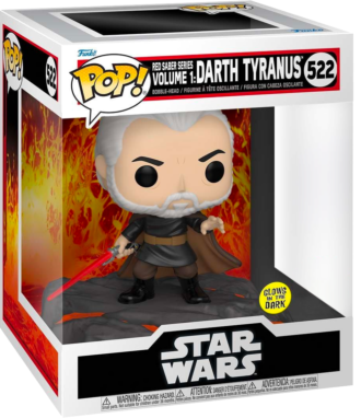 Star Wars - Red Saber Series: Darth Tyranus Glow Deluxe (Pop! Vinyl)