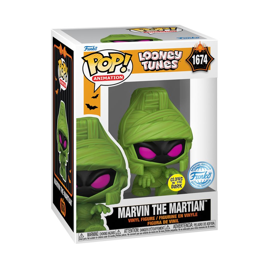 Looney Tunes: Halloween - Marvin The Martian Mummy Glow (Pop! Vinyl)