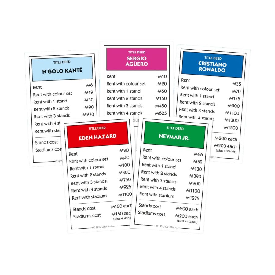 World Football Stars Edition (Monopoly Board Game)