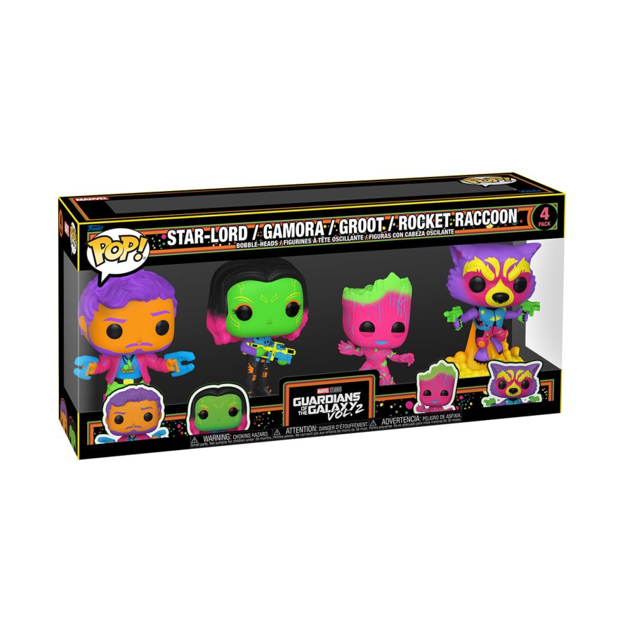 Guardians Of The Galaxy: Volume 2 - Blacklight 4-Pack (Pop! Vinyl)