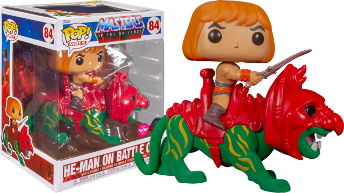 Masters Of The Universe - He-Man On Battlecat Flocked Pop! Ride (Pop! Vinyl)
