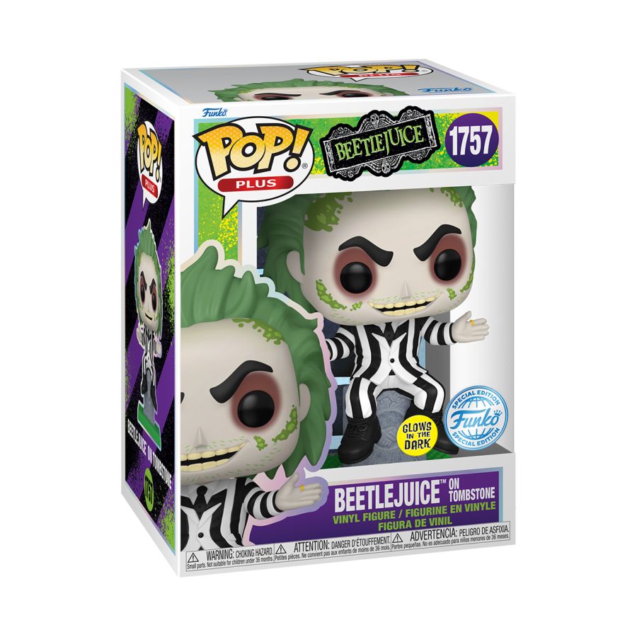 Beetlejuice - Beetlejuice On Tombstone Glow (Pop! Vinyl)