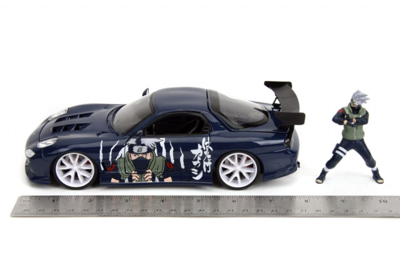 Naruto - Kakashi With 1993 Mazda RX-7 V2 1:24 Scale Diecast (Model Car)