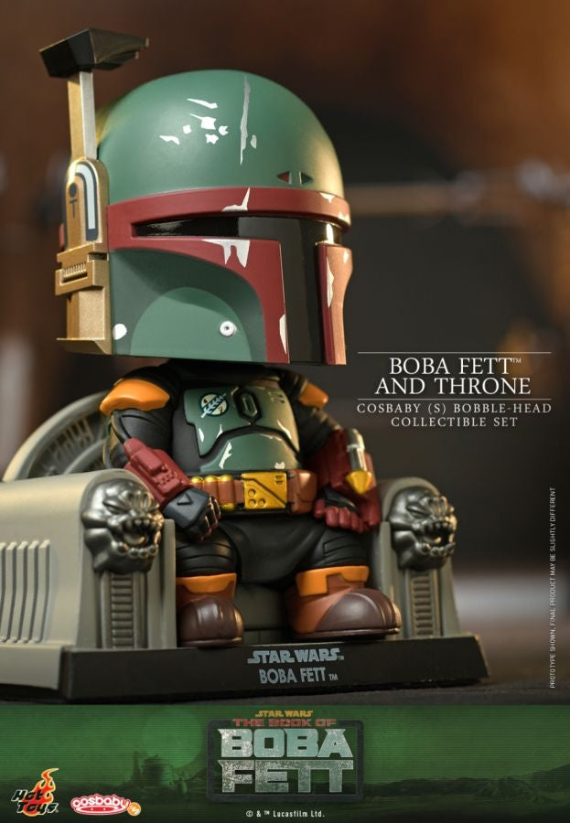 Star Wars: Book Of Boba Fett - Boba Fett On Throne Set (Cosbaby Figure)