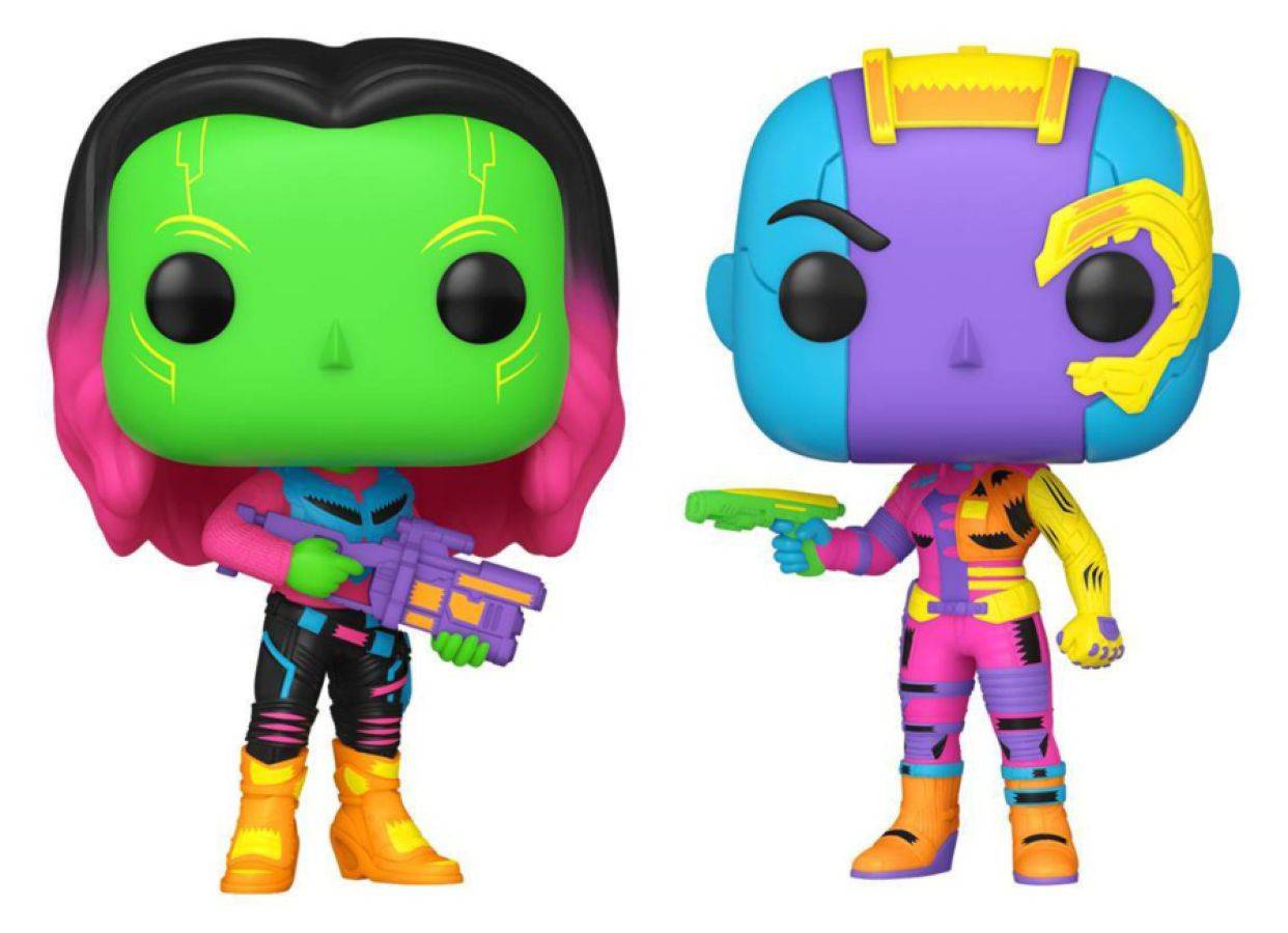 Marvel Comics - Gamora And Nebula Black Light 2-Pack (Pop! Vinyl)