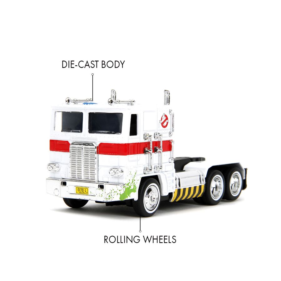 Transformers - Optimus Prime x Ecto-1 Mash-up 1:32 Scale Diecast (Model Vehicle)