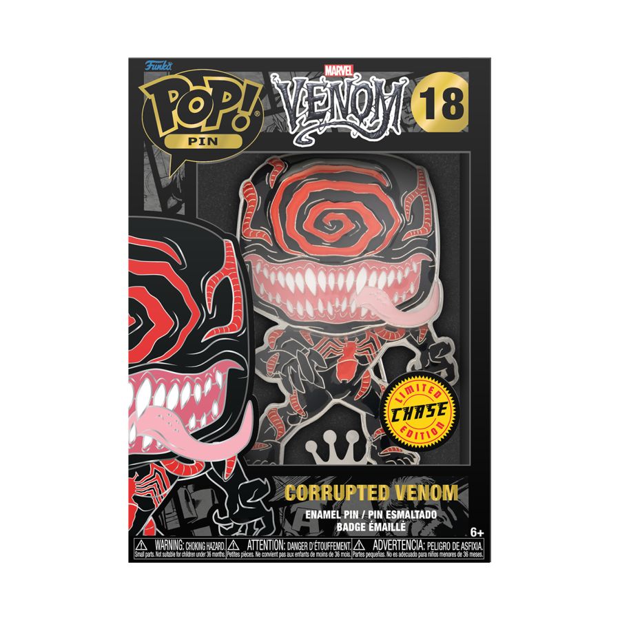 Venom - Venom Corrupted 4" Pop! Enamel Pin (Pop! Vinyl Pin)