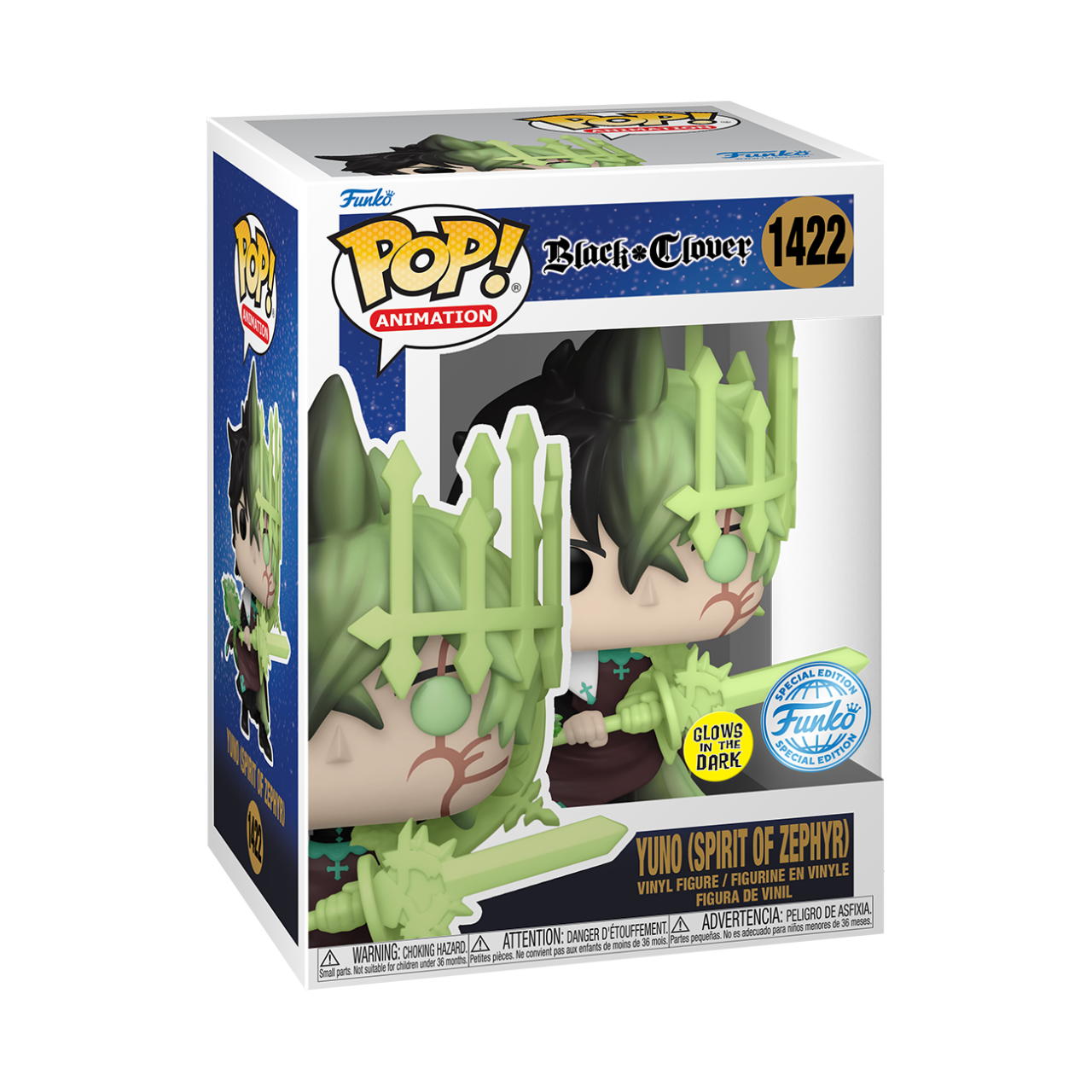 Black Clover - Yuno Spirit Of Zephyr Glow (Pop! Vinyl)