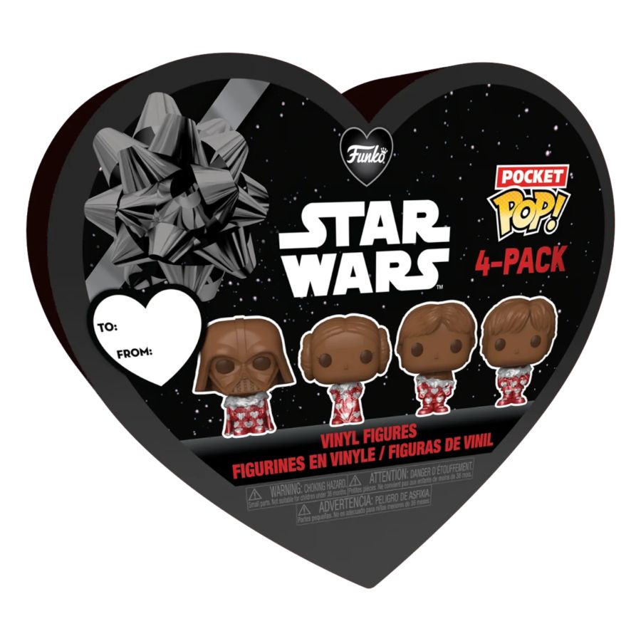 Star Wars: Valentines 2024 - Pocket Pop Heart Box 4-Pack (Pop! Vinyl)