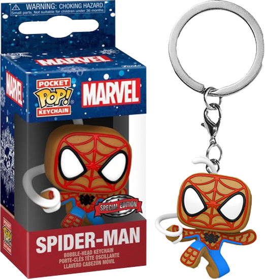 Spider-Man Holiday Pocket Keychain (Pop! Vinyl)