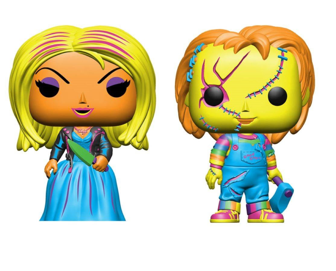 Childs Play 4: Bride Of Chucky - Chucky And Tiffany Black Light 2-Pack (Pop! Vinyl)