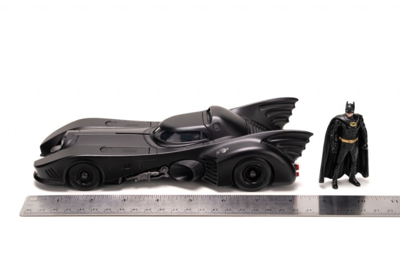 Batman (1989) - Batmobile And Armour With Batman 1:24 Scale Diecast Set (Model Car)