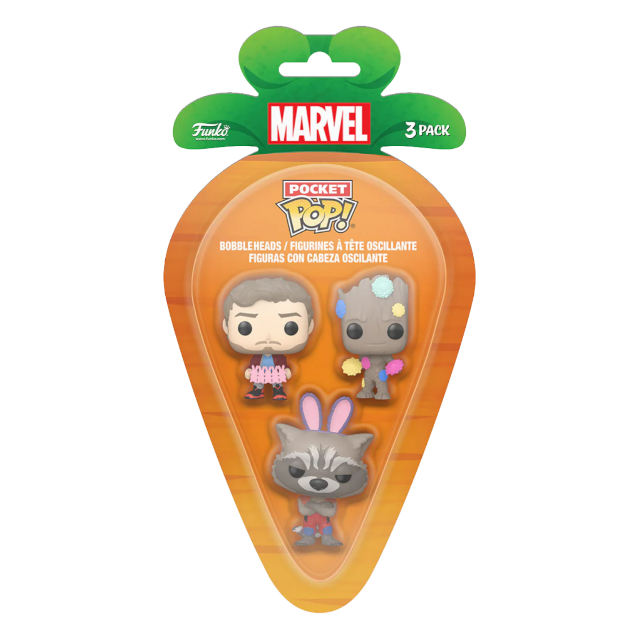 Guardians Of The Galaxy - Rocket/StarLord/Groot Carrot Pocket Pop! 3-Pack (Pop! Vinyl)