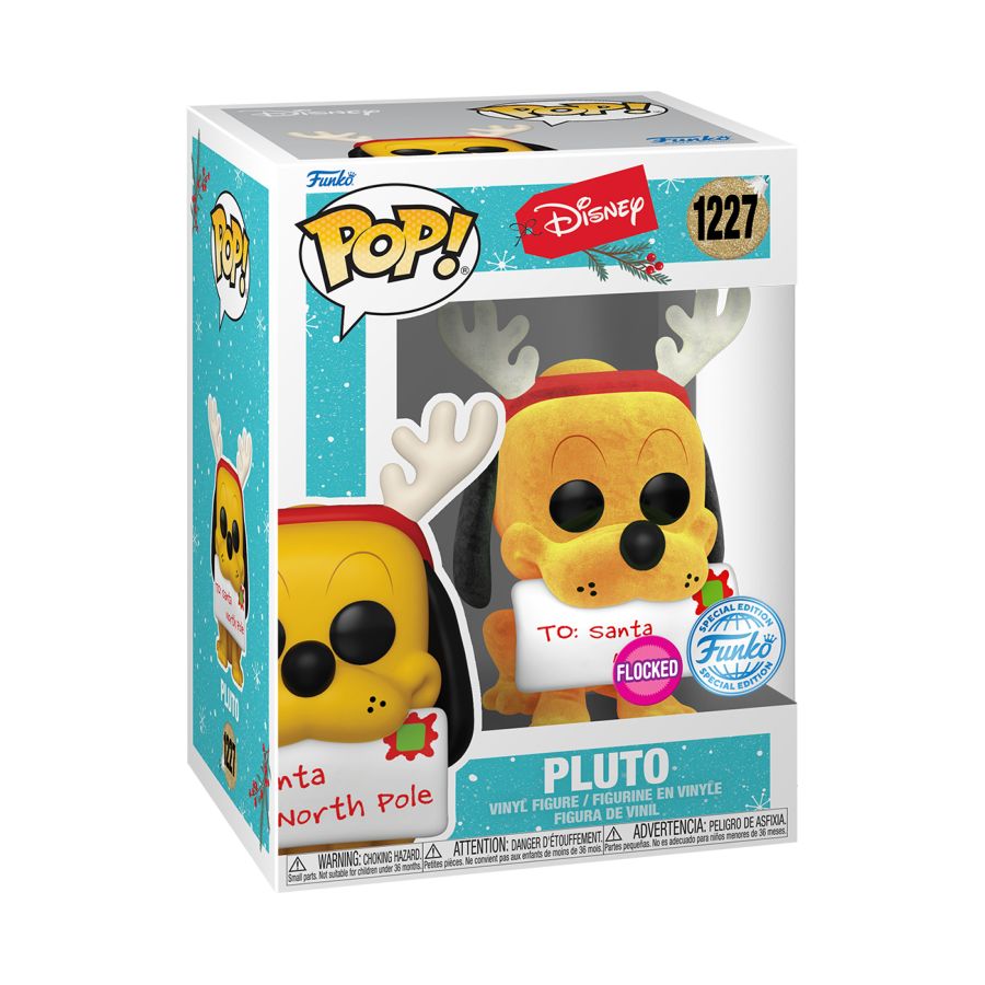 Disney - Pluto Holiday Flocked (Pop! Vinyl)