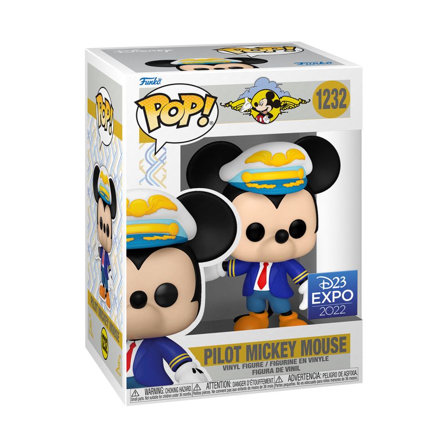 Disney - Pilot Mickey Mouse In Blue Suit D23 (Pop! Vinyl)