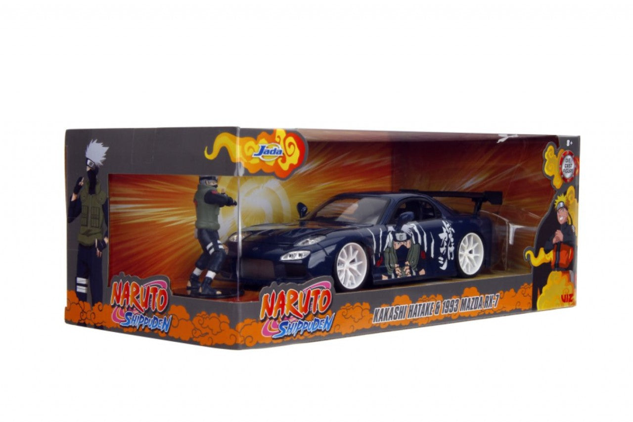 Naruto - Kakashi With 1993 Mazda RX-7 V2 1:24 Scale Diecast (Model Car)