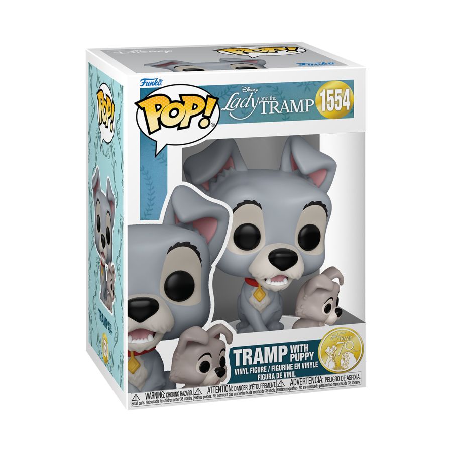 Lady And The Tramp: 70th Anniversary - Tramp With Puppy (Pop! Vinyl)