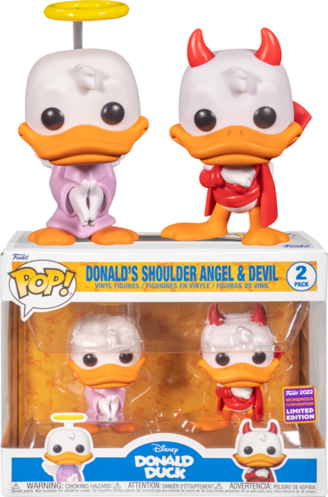 Donald Duck - Angel And Devil WonderCon22 2-Pack (Pop! Vinyl)