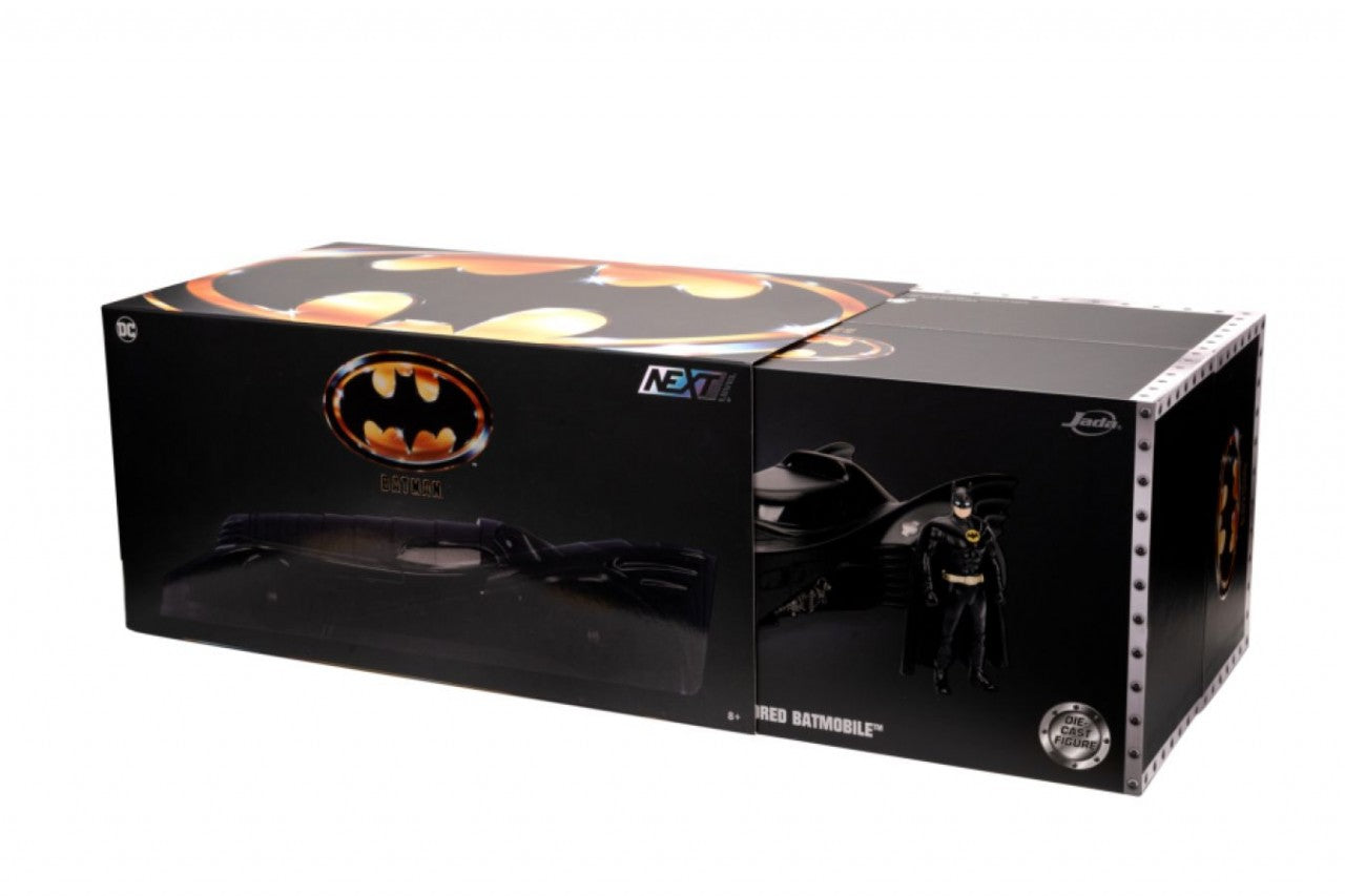 Batman (1989) - Batmobile And Armour With Batman 1:24 Scale Diecast Set (Model Car)