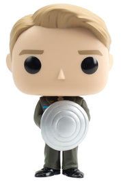 Captain America: The First Avenger - Cap With Prototype Shield Metallic (Pop! Vinyl)