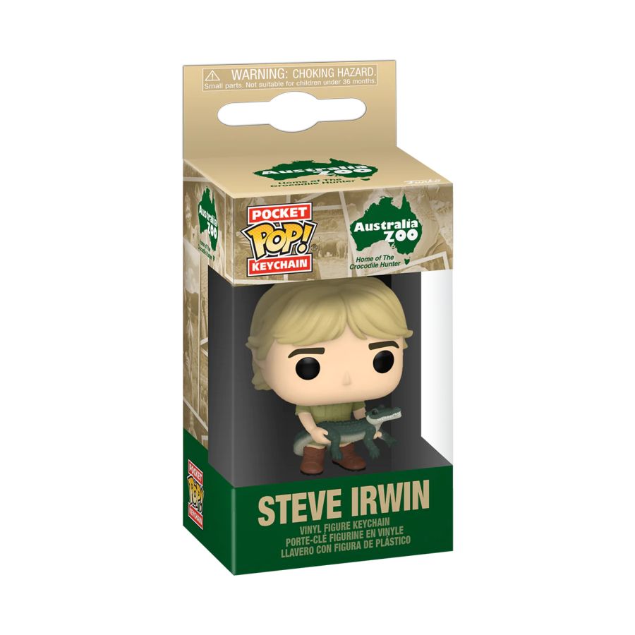 Crocodile Hunter - Steve Irwin Keychain (Pop! Vinyl)