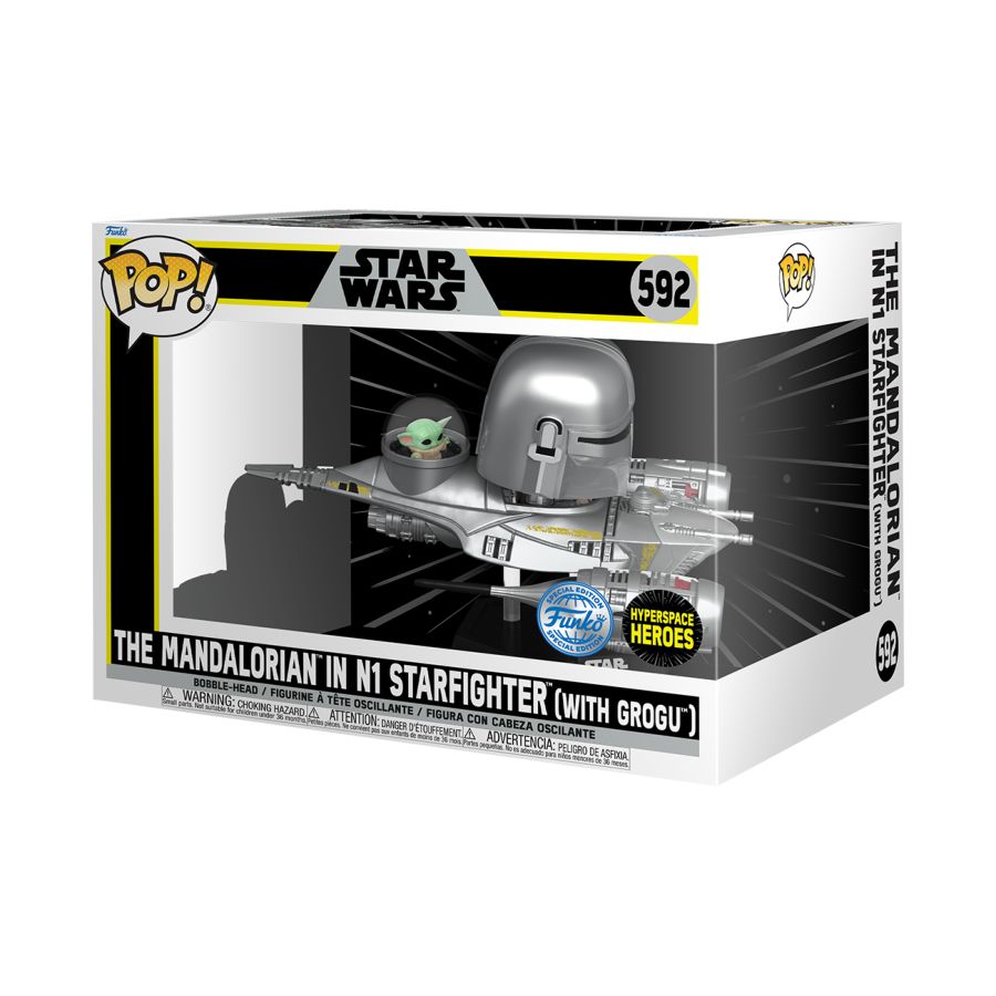 Star Wars - The Mandalorian And Grogu In N1 Starfighter Pop! Ride (Pop! Vinyl)