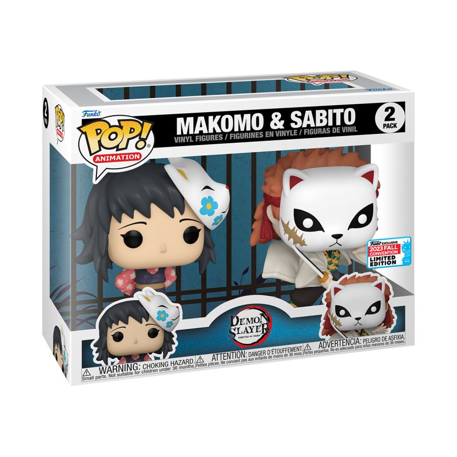 Demon Slayer - Sabito And Makomo NYCC 2023 2-Pack (Pop! Vinyl)