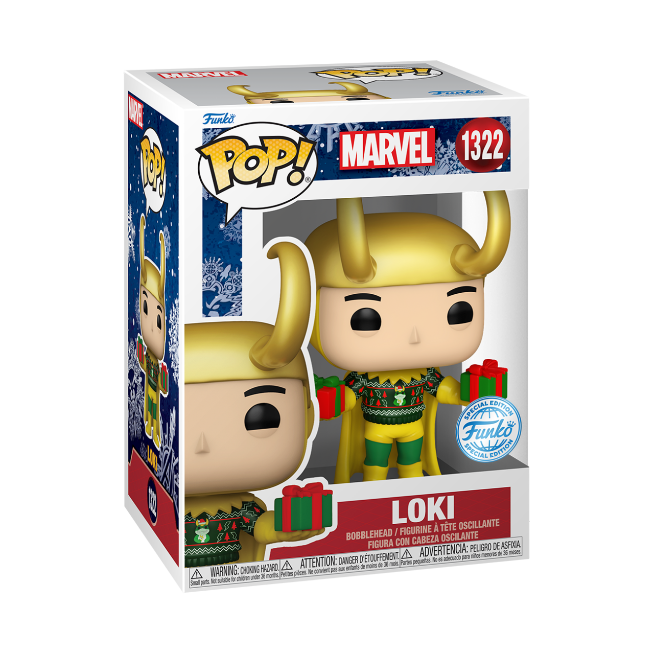 Marvel - Loki With Sweater Holiday Metallic (Pop! Vinyl)