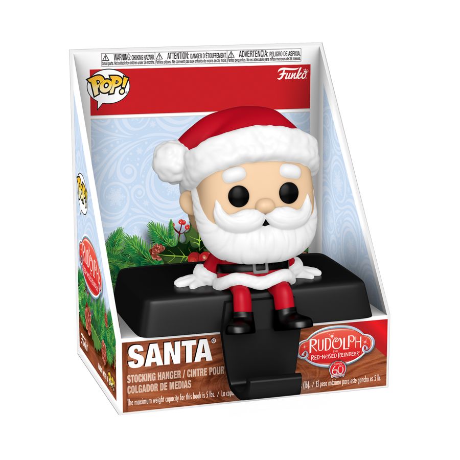 Rudolph - Santa Pop! Edge-Sitter Stocking Hanger (Pop! Vinyl)