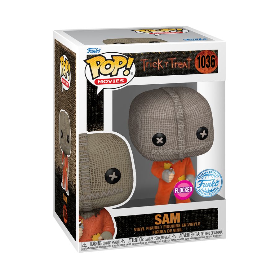 Trick R Treat - Sam With Razor Flocked (Pop! Vinyl)