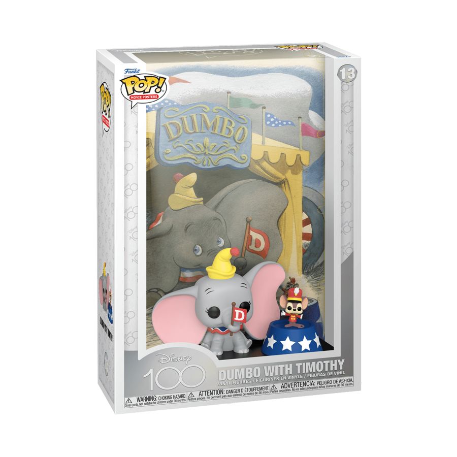 Disney 100th - Dumbo With Timothy Pop! Poster (Pop! Vinyl)