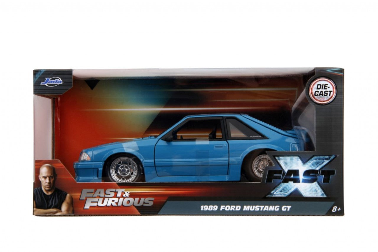 Fast X - 1989 Ford Mustang GT 1:24 Scale Diecast (Model Car)