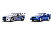 Fast And Furious - Brian's Nissan Skyline GT-R Twin Pack 1:32 Scale (Model Car)