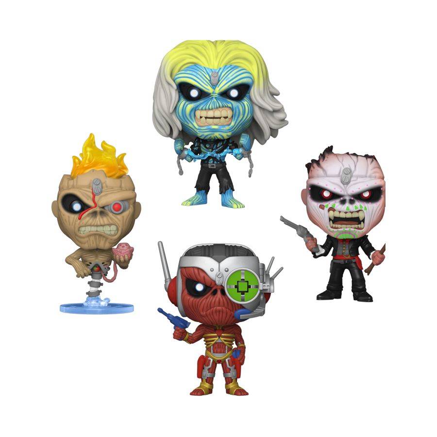 Iron Maiden - Eddie Glow 4-Pack (Pop! Vinyl)