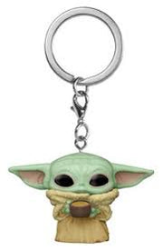 Star Wars Mandalorian - The Child With Cup Pocket Keychain (Pop! Vinyl)