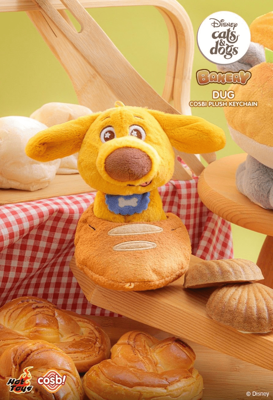 Disney - Cats & Dogs Bakery Cosbi Plush Keychain Collection Assortment (Display of 6)