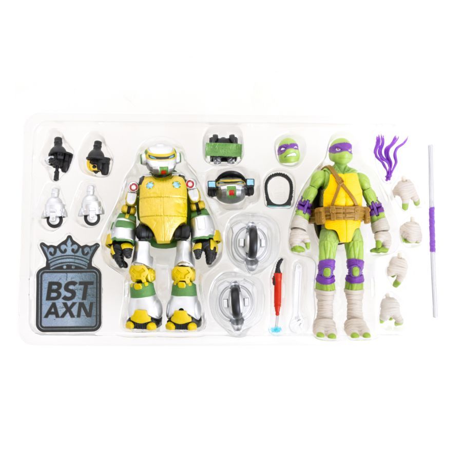 Teenage Mutant Ninja Turtles - Metalhead & Donatello BST AXN 1:15 Scale Action Figue [2 Pack]