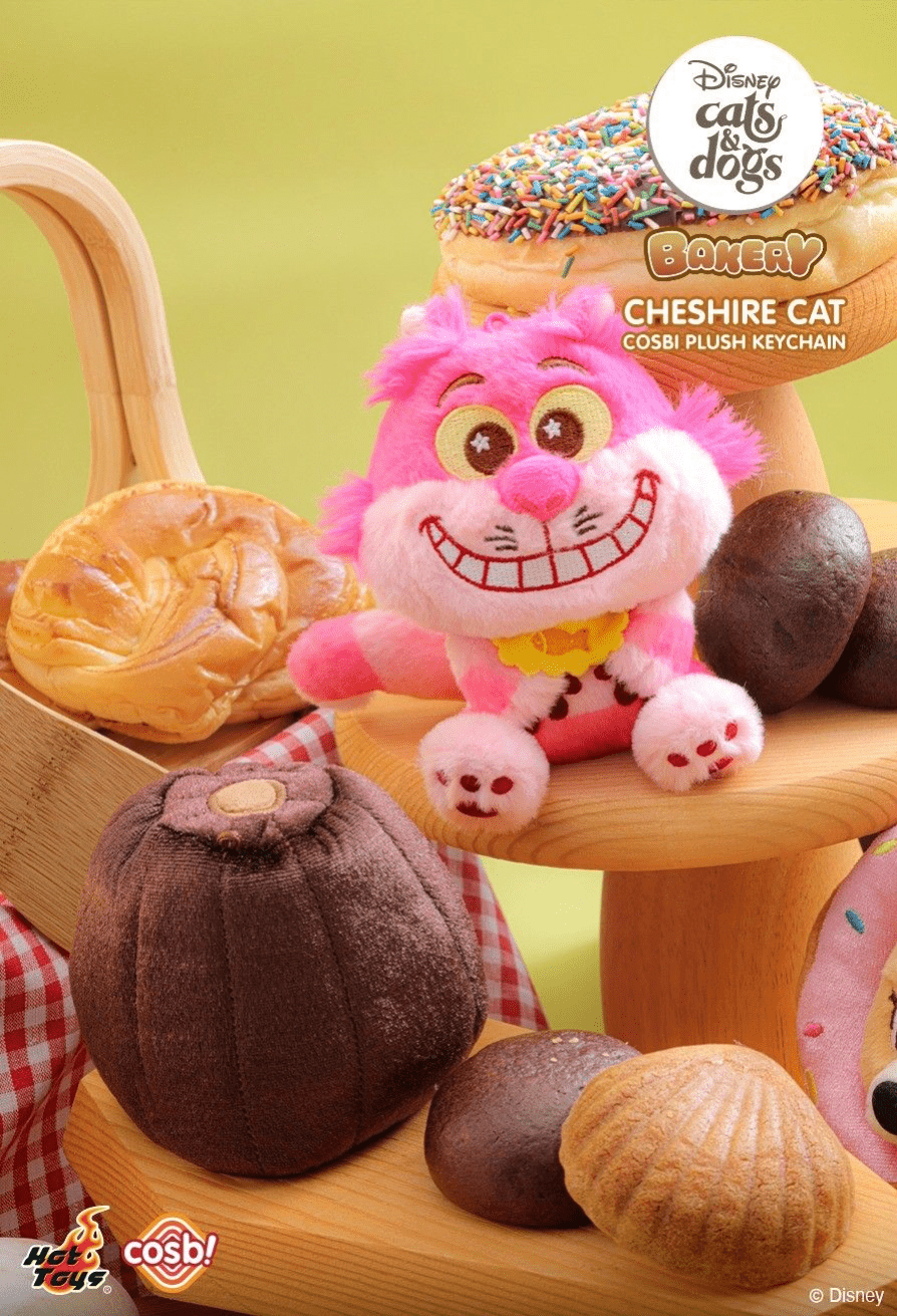 Disney - Cats & Dogs Bakery Cosbi Plush Keychain Collection Assortment (Display of 6)