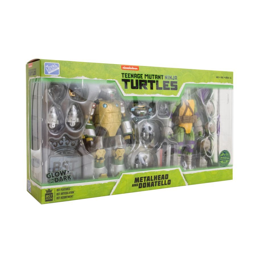 Teenage Mutant Ninja Turtles - Metalhead & Donatello BST AXN 1:15 Scale Action Figue [2 Pack]