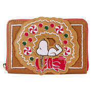 Peanuts - Snoopy Gingerbread Wreath Scented Zip Around Wallet