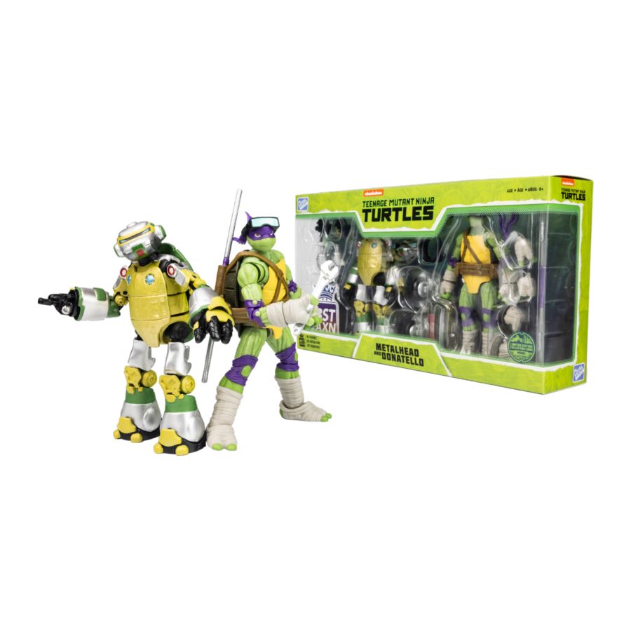 Teenage Mutant Ninja Turtles - Metalhead & Donatello BST AXN 1:15 Scale Action Figue [2 Pack]