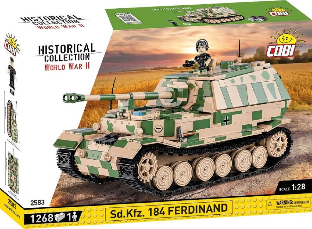 World War 2 - Sd.Kfz. 184 Ferdinand Construction Brick Set (1268 Pieces)